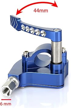 TARAZON Universal Billet CNC 7/8 ATV Throttle Lever Thumb Controller Thumb Throttle Assembly, for Yamaha, for Suzuki, for Polaris, for Can-Am, for Kawasaki, for Honda, for Arctic Cat, for KYMCO, Blue