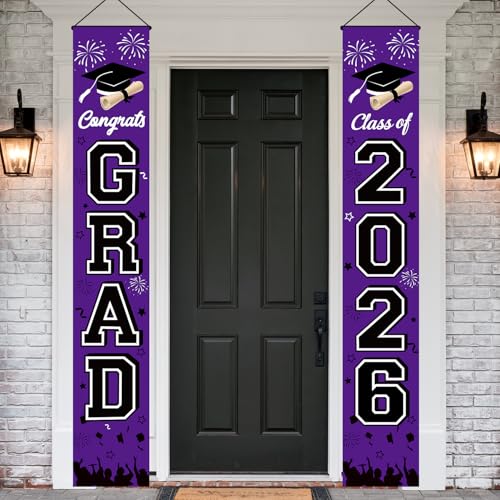 Graduation Decorations 2026 Porch Banner, Congrats Grad Clas