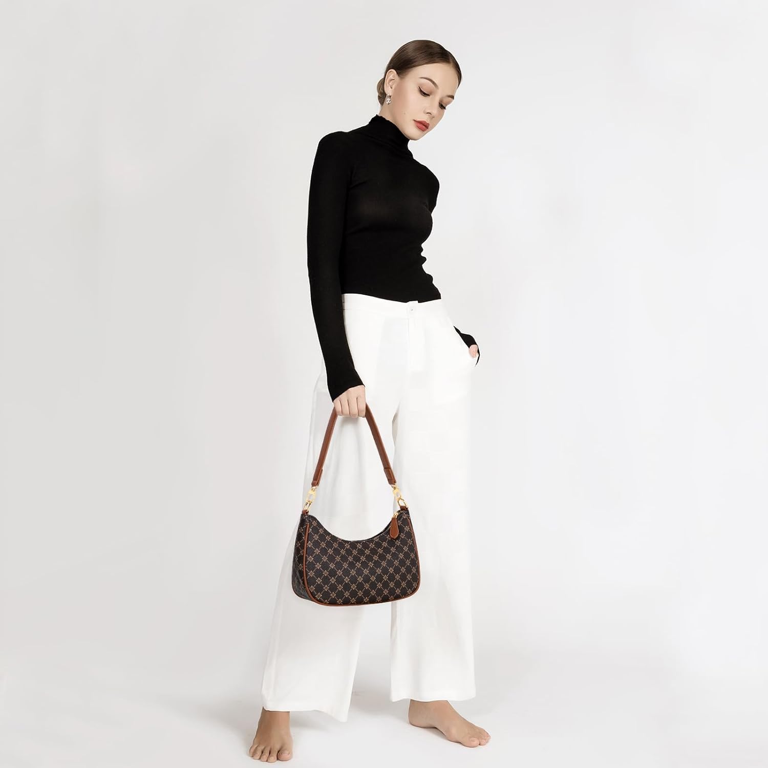 KKXIU Shoulder Bag for Women Cute Hobo Purses and Handbags Retro Clutch Underarm Purse | Cute, Retro, Cute, Retro - Image 3