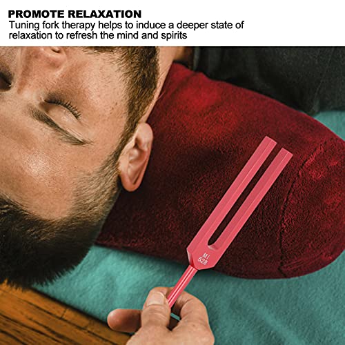 Conjunto de garfo de afinação, diapasão de liga de alumínio MI528, garfo de afinação de terapia de c