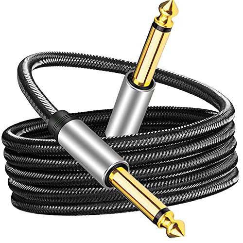 Image of ECOMISTIQ6.35mm Instrument Cable Unbalanced Jack Guitar Patch Cords for Speaker 1M