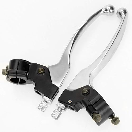 Miniatura 6 de HIAORS Plata izquierda derecha 7/8 pulgadas 0.866 in embrague manija palanca percha para XR80 XR100 CRF70 CRF70F CRF80 CRF100 XR200r CRF450R XR100