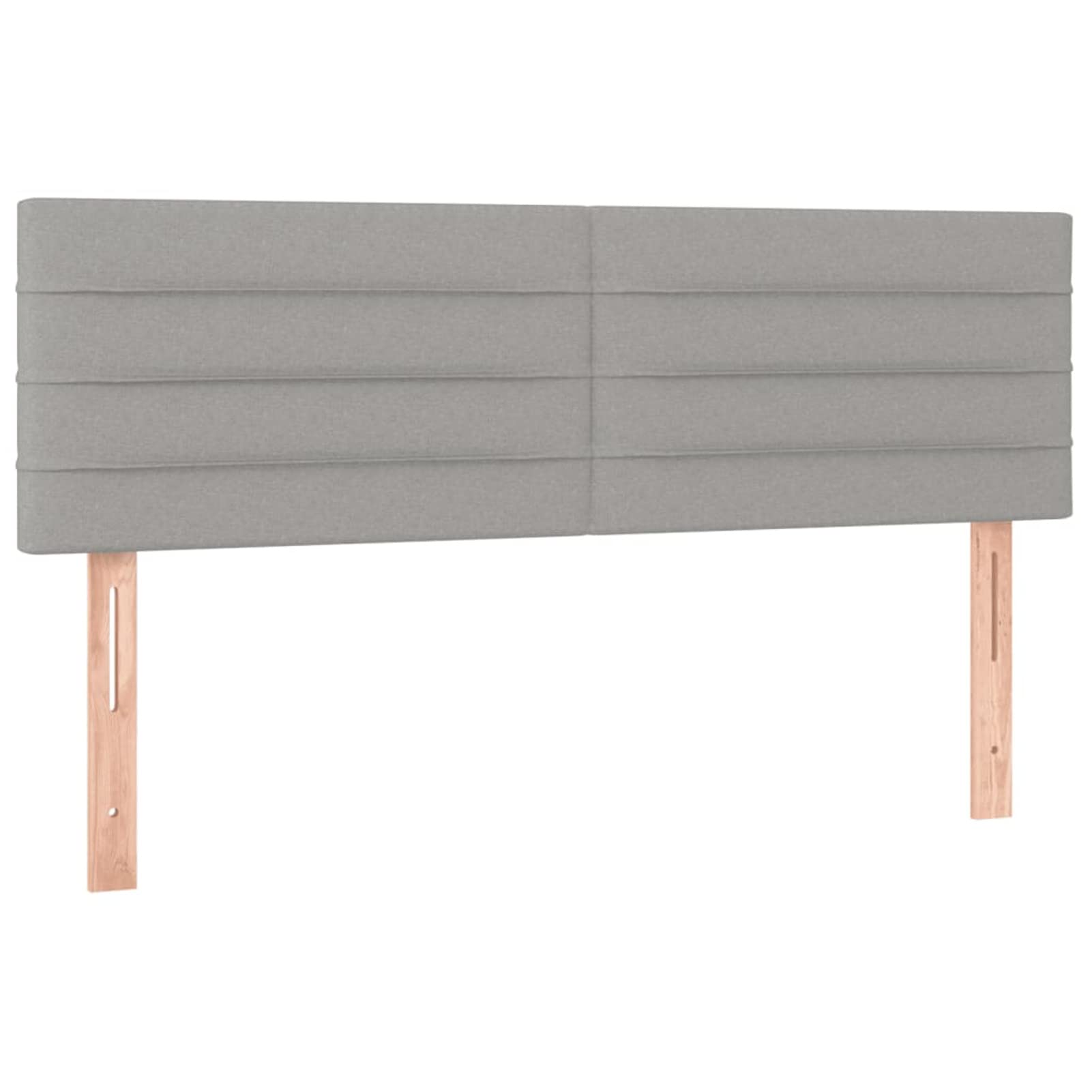 Cabeceros 2 Unidades, Cabezal De Cama, Cabecera para Cama, Cabeceira Cama, Cabezales Dormitorios Modernos, Tela Gris Claro 72x5x78/88 cm