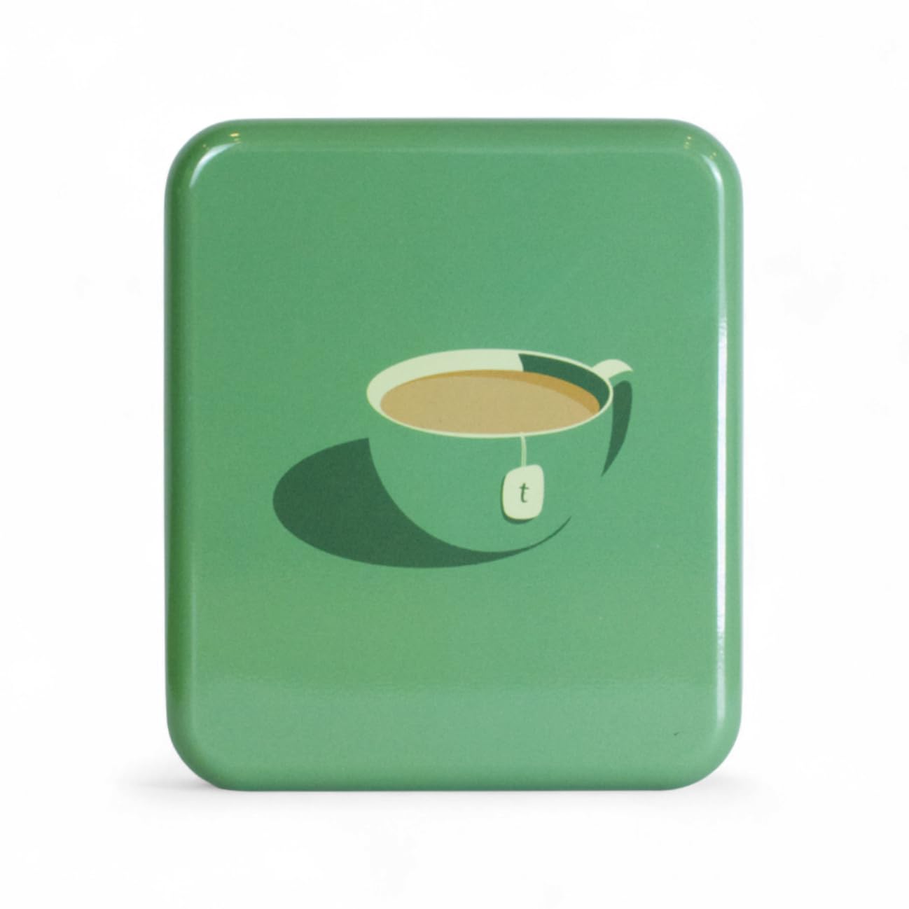 TINIT Tea Bag Travel Tin 'Teacup' - Portable Metal Tea Bag Storage Box Teabags, Pocket-Sized Container Commuting Gifts Tea Lovers Coffee (Green)