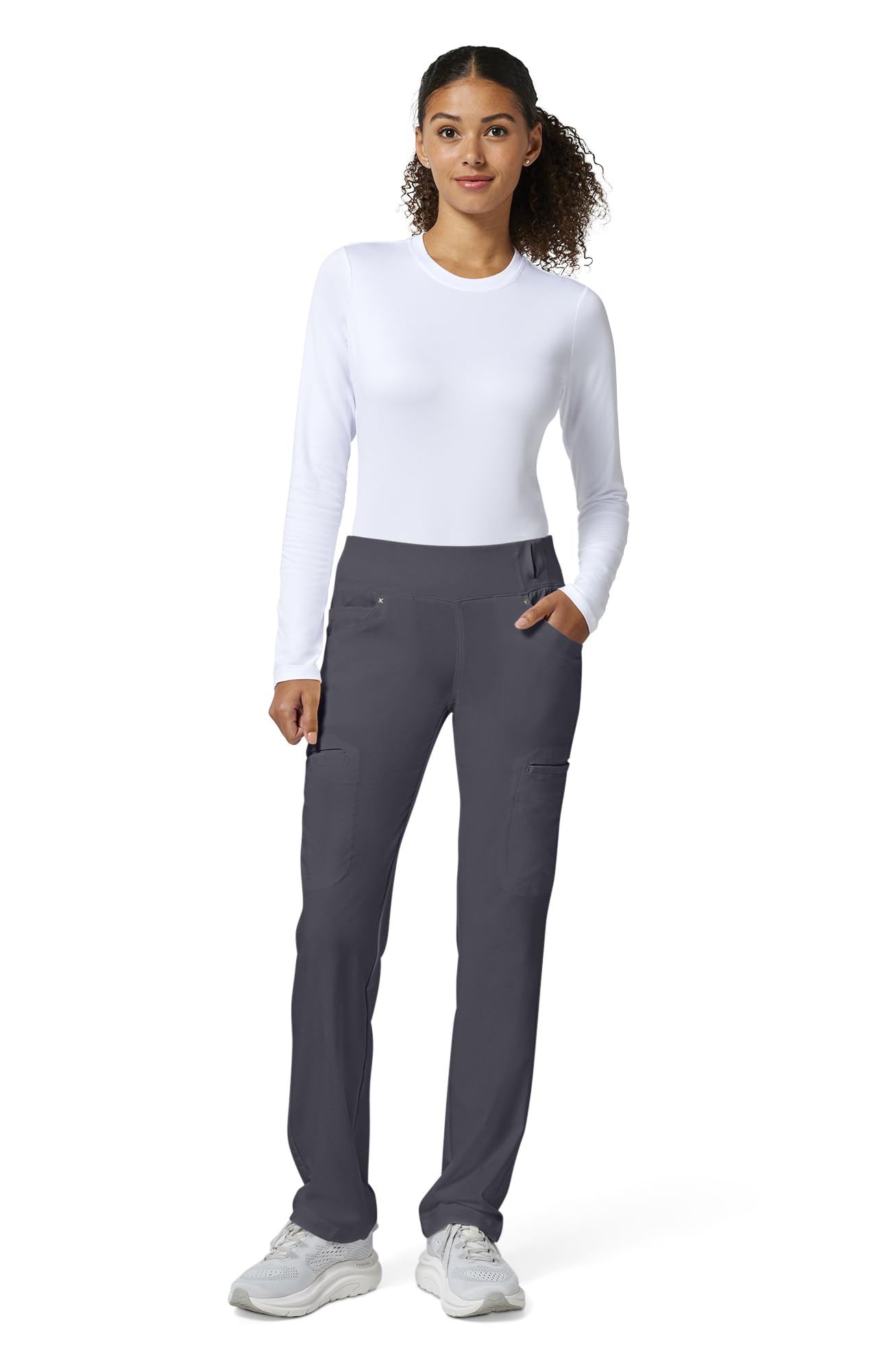 Cherokee Damen Medizinische Schlupfhose Iflex Mid Rise Straight Leg Schlupfhose