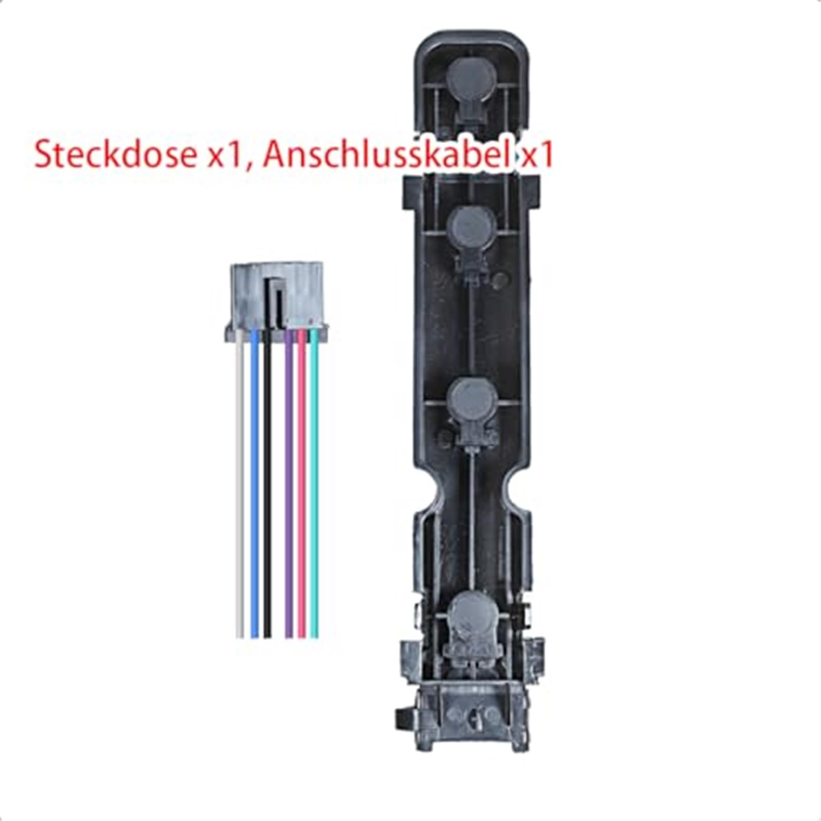 1435880 Copri lente fanale posteriore, for Ford, for Transit MK7 2006-2013 V348 Van lato destro Supporto per fanale posteriore(BLACK Bulb Holder With harness*2)