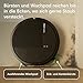 iRobot Roomba® 115 Combo Saug- und Wischroboter, 15k Pa Saugleistung, Bürsten und Wischpad reichen, Navigation mit Clearview™ LiDAR, Schwarz