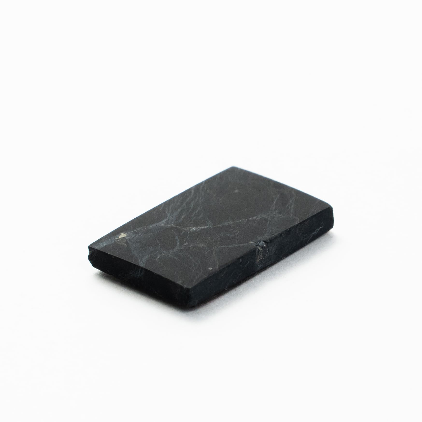 Karelian Heritage Authentic Shungite Stone Phone Sticker | Unpolished Shungite Tile Cell Phone Protector 15x25 mm (0,6x1 inches) Shungite Crystal Protection Plate for Tablets & Laptops FRE1