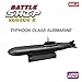 4D 1:1200 Scale Typhoon Class Submarine Ship Russian Navy No.03 Series 3 Miniature Toy Figure Model Kit