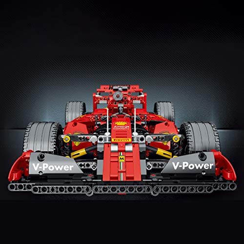 Myste Technik Formel 1 Auto Rennwagen für Ferrari FRR-F1, 1100Teile 1:14 Rennauto Sportwagen Rennwagen Kollektion für… – Bild 6