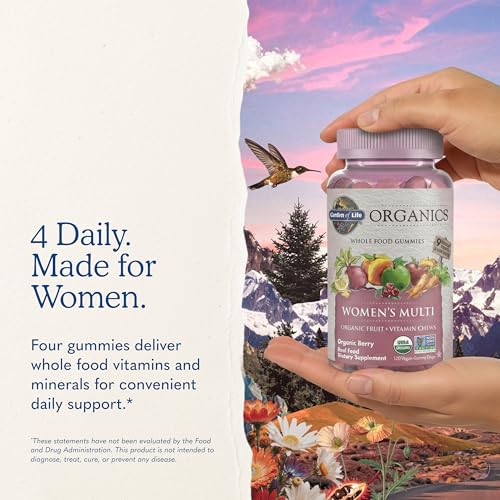Garden of Life Organics Women's Multivitamin Gummies, Berry, 120 Gummies - image 7