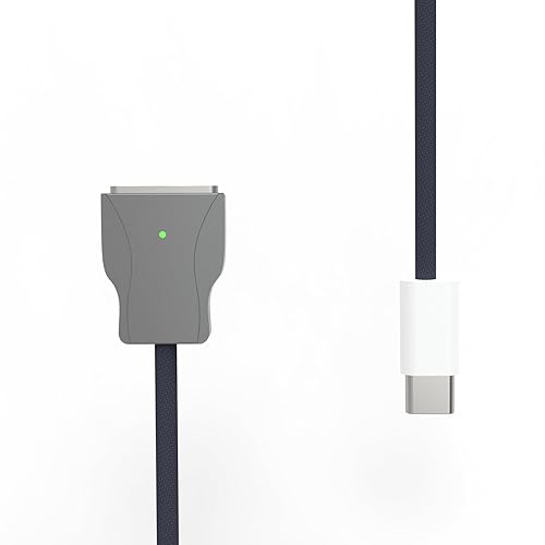 Miniatura 7 de Cable de carga magnético tipo C a Mags3, adecuado para MacBook 2012-2023, 2M, negro medianoche
