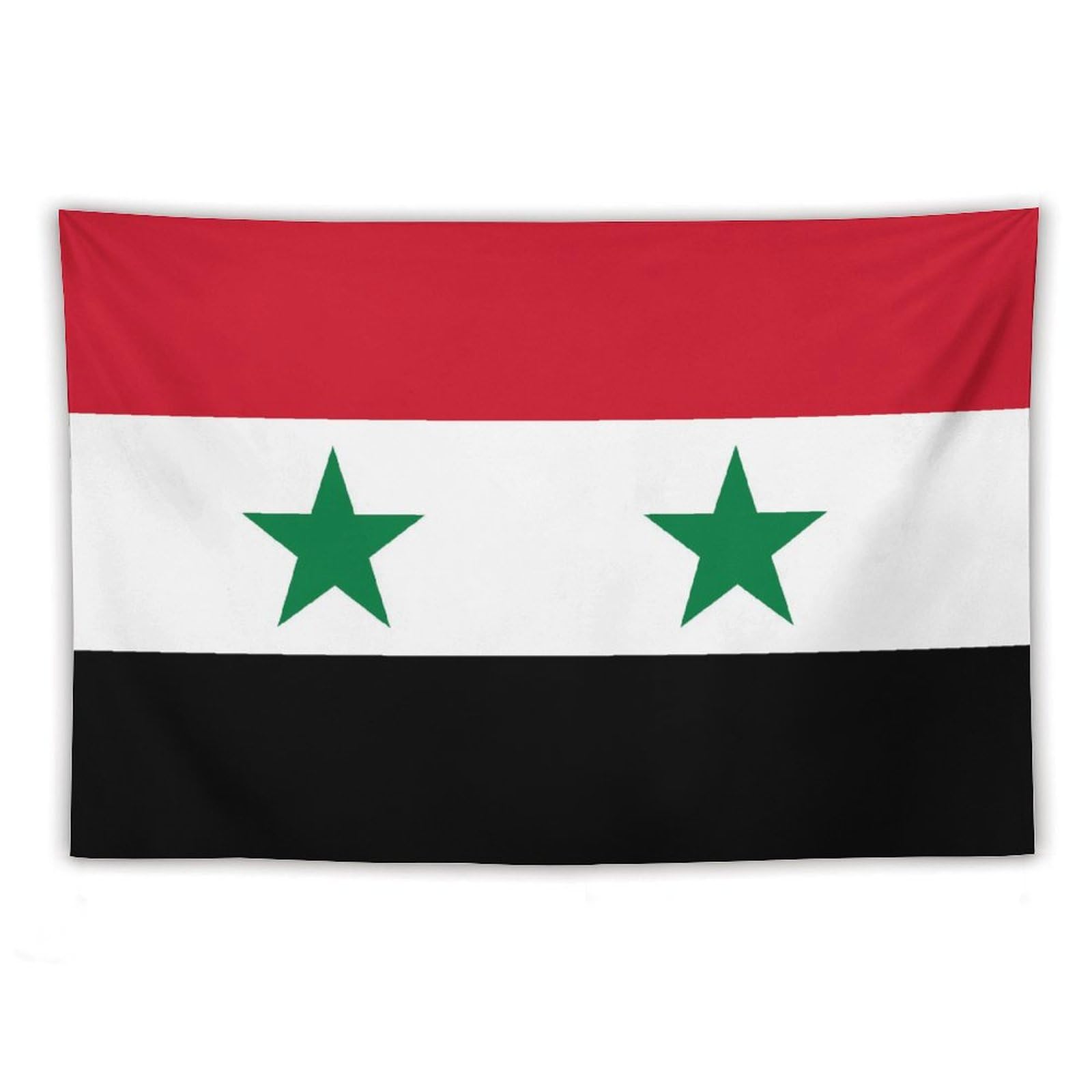 XingFox Syria Flag Tapestry Wall Hanging National Flag Tapestry for Room Bedroom Dorm Aesthetic Decorations, 60"x90"
