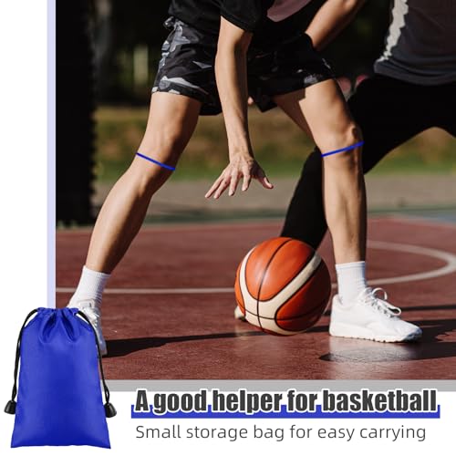 Image of Foilswirl Silicone Patella Knee Band for Basketball Patella Tendon Support Knee Pain Running Tendon Brace Support Strap(2,Royal Blue,M)