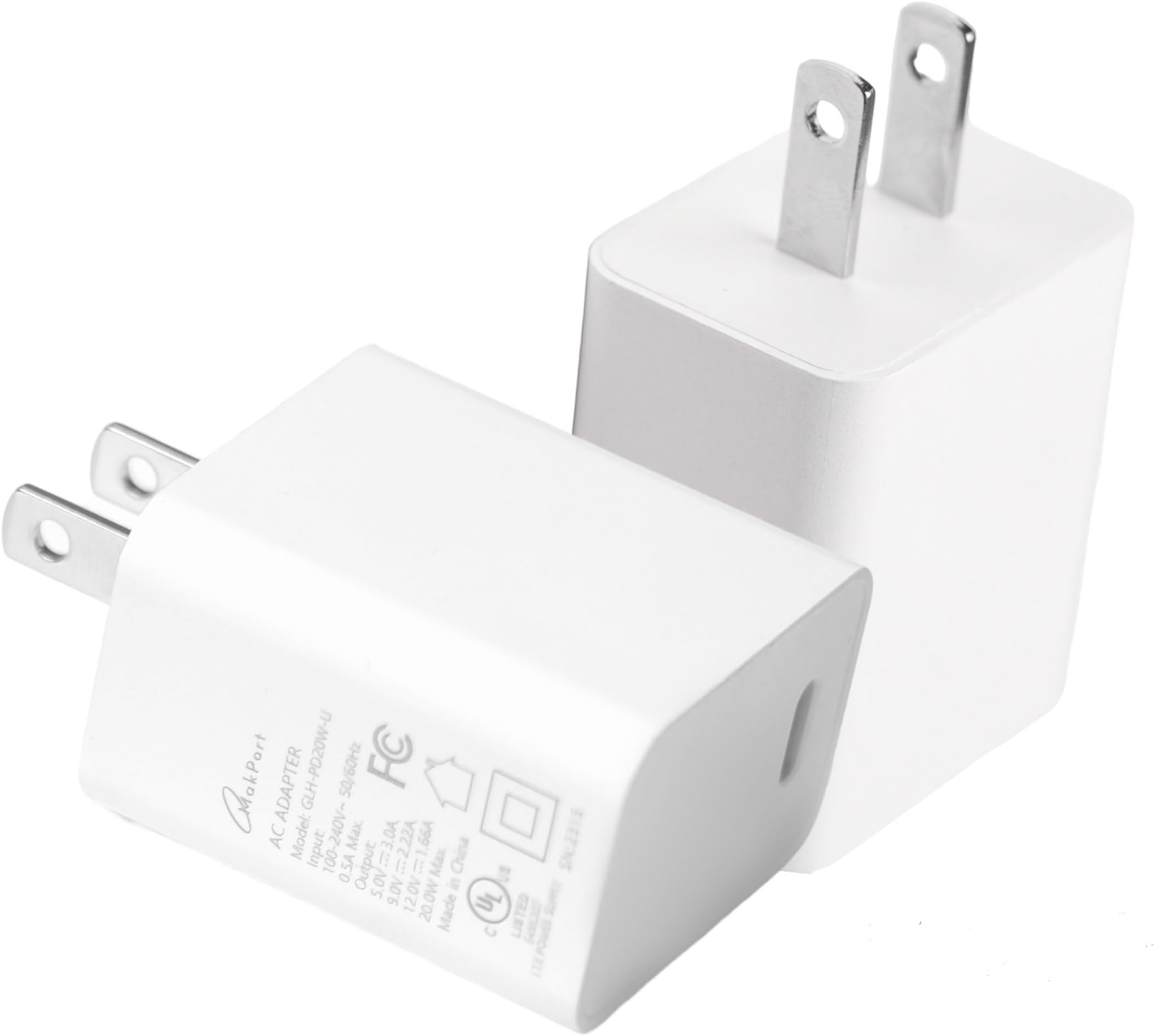 Chargeur mural double USB-C Leotec PD/USB 2.0 20W noir