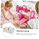 Toyvian Miniatur Sofa Weiß Puppenhaus: Sofa Aus Weißem Stoff Für Heim Und Modelldekorationen Mini Loveseat DIY-Projekte FüR Modellbau Und Mikro-Landschaft