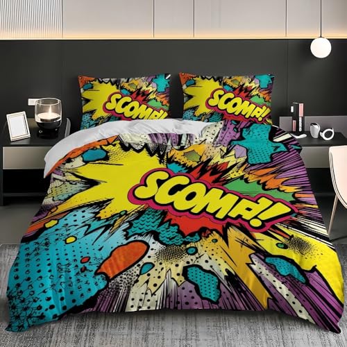 3D Juego de Cama de Microfibra Suave 135x200