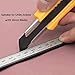HEIKIO 18mm Snap-off Blades, 50-Pack, Quality Black Carbon Steel Made, Sharp and Durable, Heavy-duty Replacement Blade for 18mm Box Cutter and Utility Knife