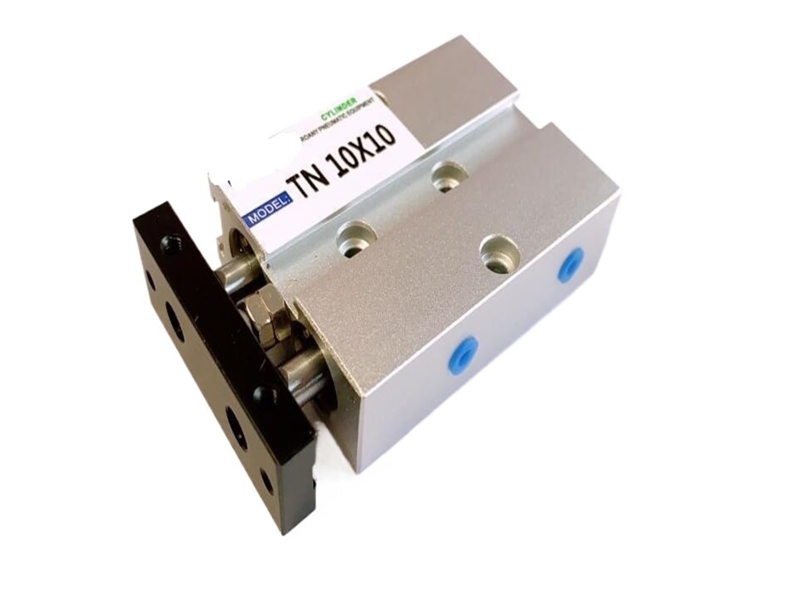 Vérin pneumatique TN10 anti-rotation double tige pour guidage linéaire précis