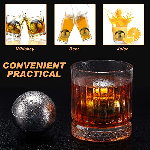 Set de 8 bolas de whisky de acero inoxidable Gerrii miniatura 6
