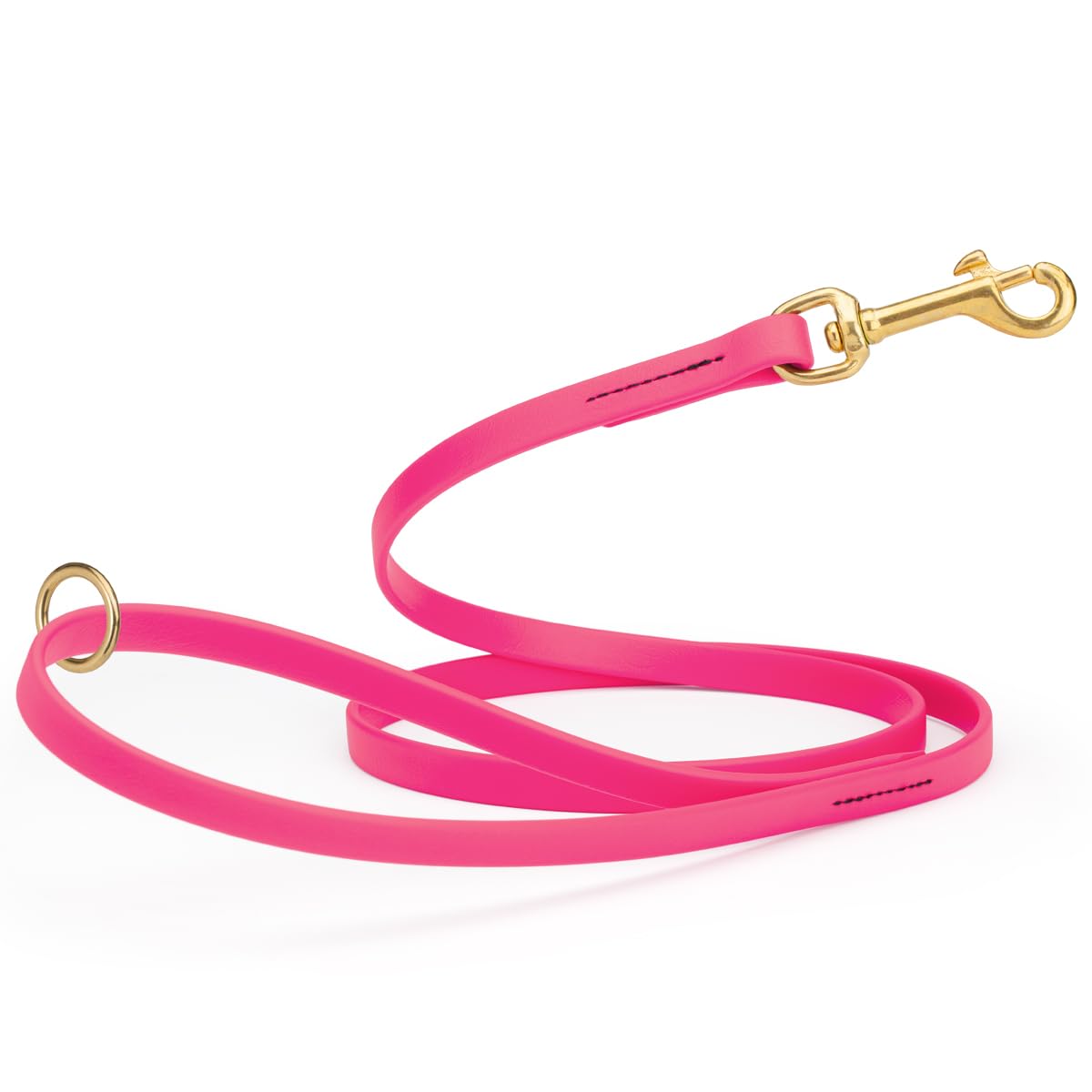 Viper Biothane K9 Working Dog Leash Waterproof Lead for Tracking Training Schutzhund Odor-Proof Long Line with Solid Brass Snap for Puppy Medium and Large Dogs 6ft, Passionfruit Pink — image 1
