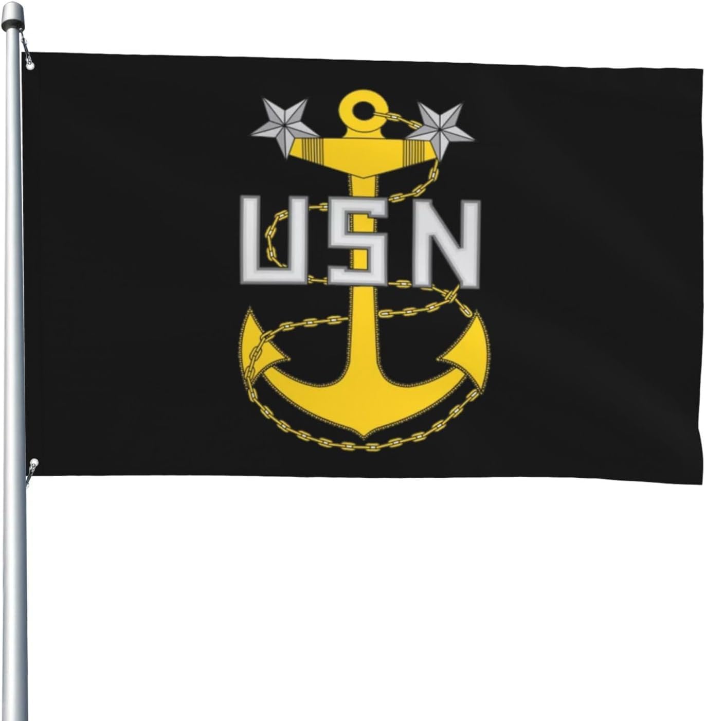 Rank E-9 Master Chief Petty Officer Insignia Banner Outdoor Flag House Flag Garden Flag Yard Flag 4x6ft