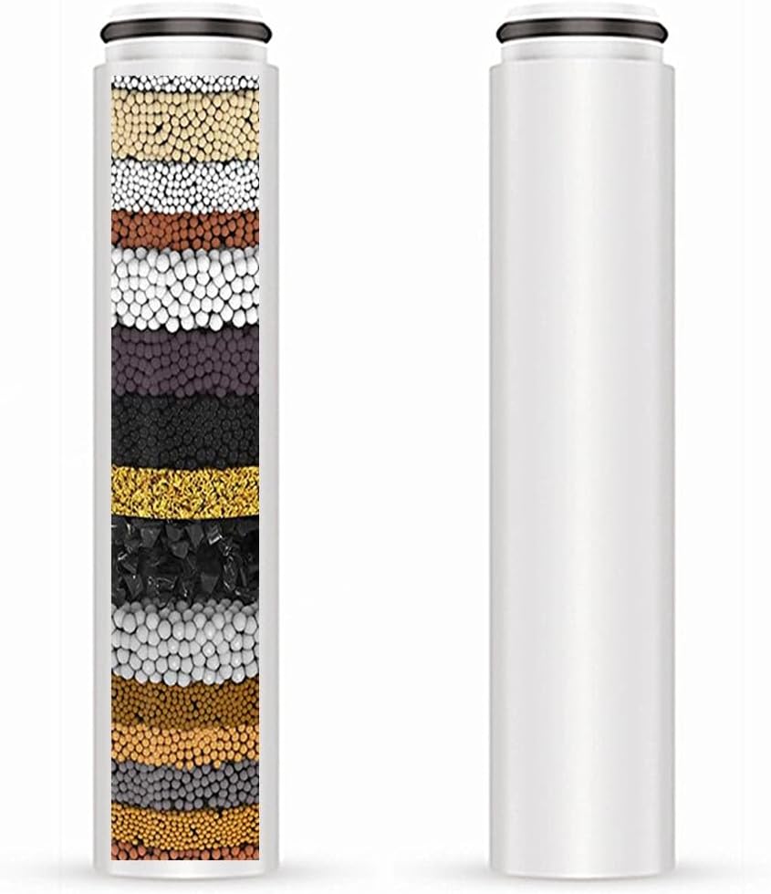 AWO 2 PACK Replacement Shower Head Filter Cartridge Compatible with
