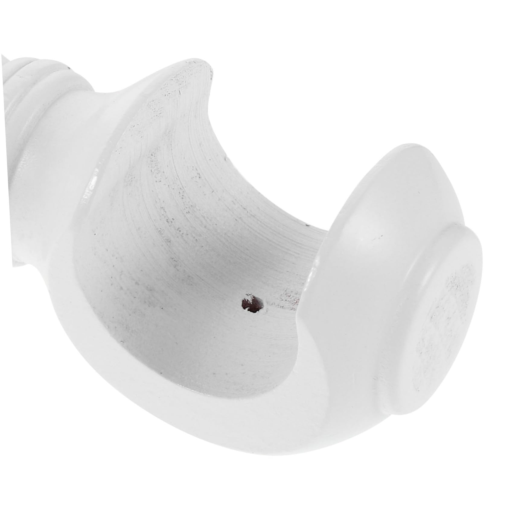 minkissy 4 Pezzi Supporto per Bastone per Tende in Legno con Doppio Staffa Base Stabile Accessorio Resistente per Montaggio Finestre in Casa