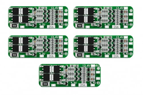 Image of 3s 20Amp Cell BMS 18650 Lithium Battery Protection Board Pack of 5