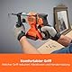 BLACK+DECKER 18V Akku-SDS-Plus-Bohrhammer, 1.2J Schlagenergie, 3 Modi, Inklusive 6mm Beton-Bit und Kit-Box, BCD900B-XJ