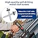 Metal Roofing Screws 300PCS10x1-1/2inch, Hex Head Sheet Metal Roof Screw with EPDM Washer Replacement for Corrugated Roofing
