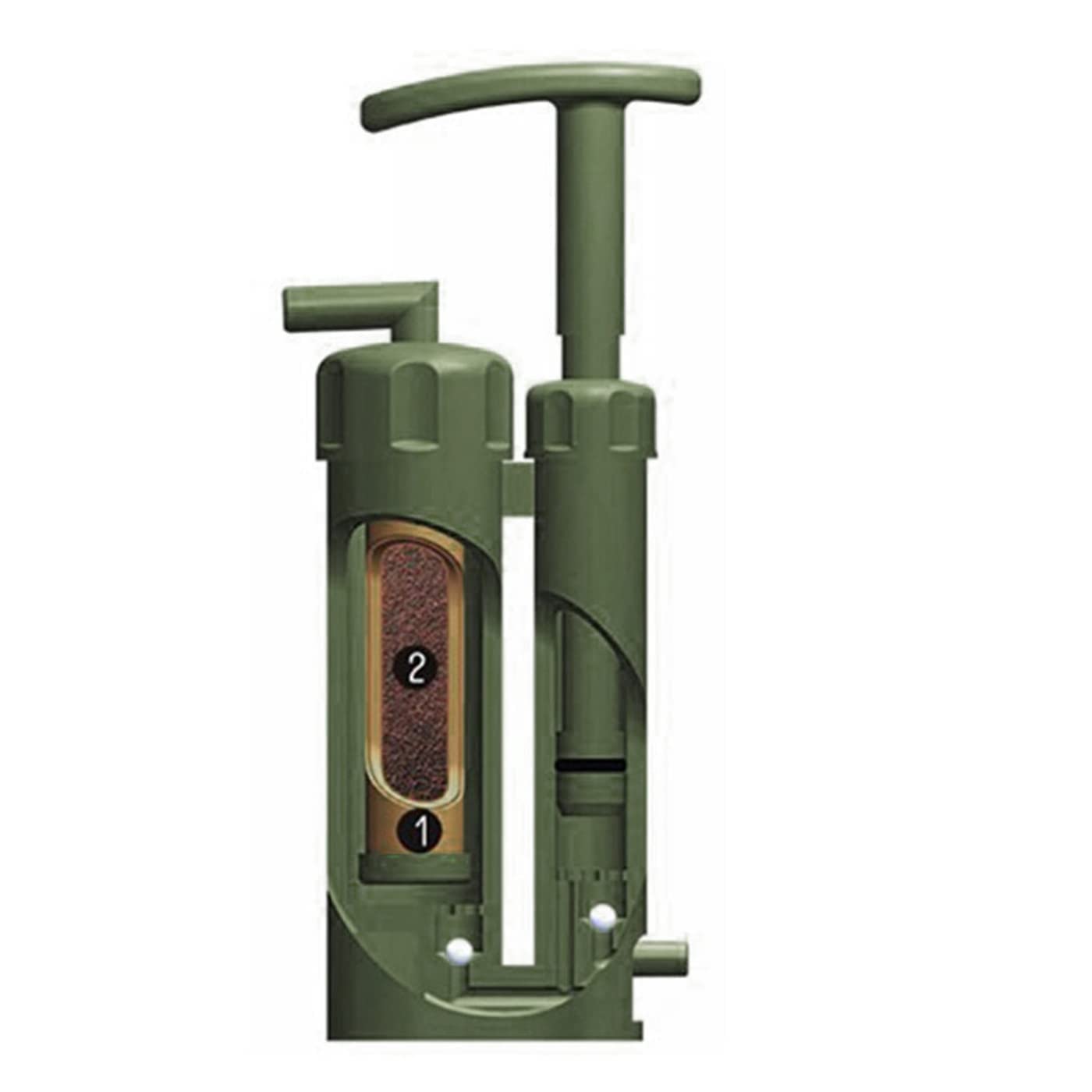 Purificador Agua Emergencia, Purificadores Agua Portátiles, Purificador Agua Personal Aire Libre para Camping Y Senderismo, Supervivencia Emergencia