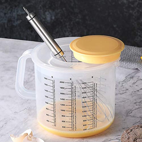 Vaso medidor plástico con tapa y jarra para mezclar miniatura 4