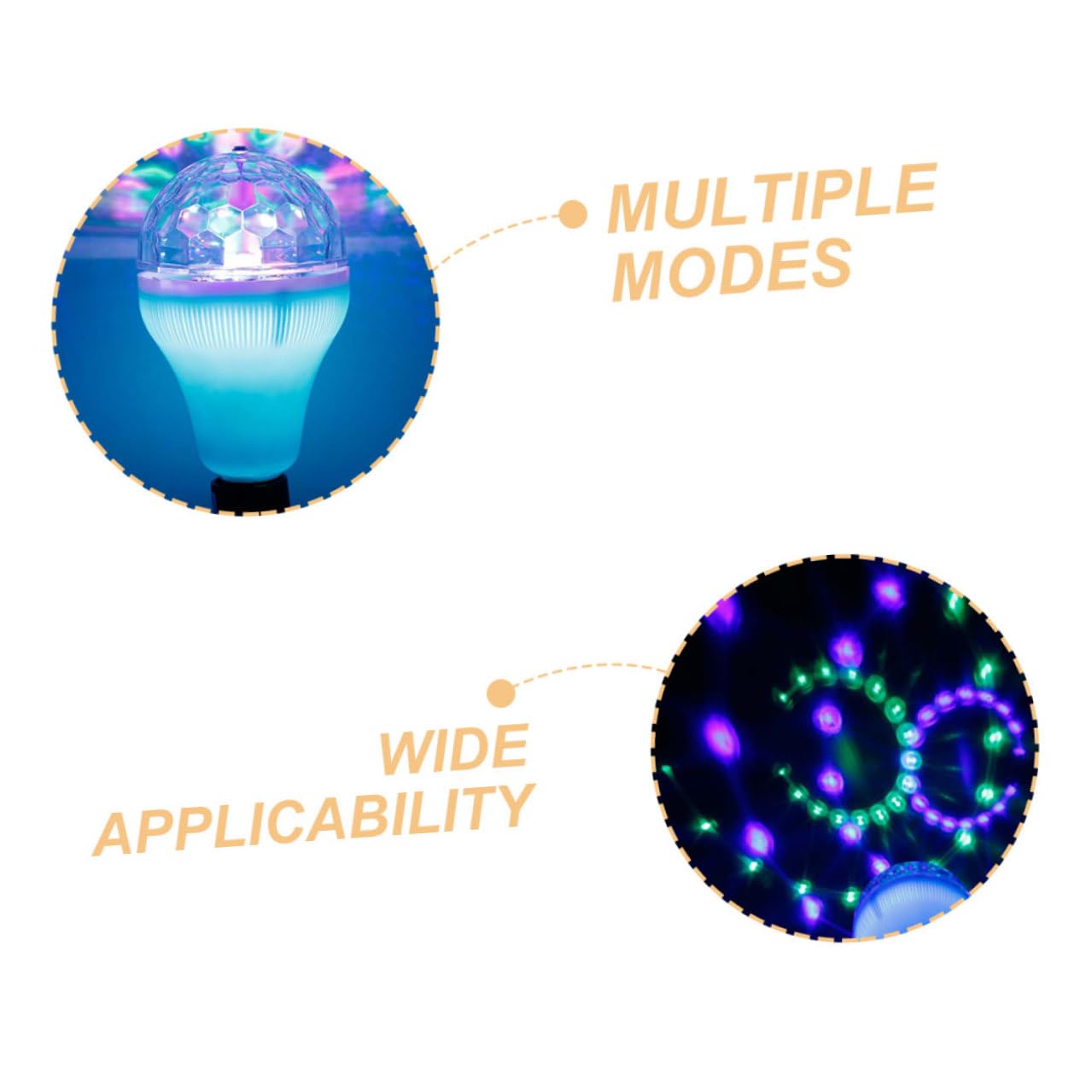 Glühbirne Rotierende Rgb aus Kunststoff Disco und Stilvoller Disco Atmosphäre mit Bunt Licht für Festliche Partys und Gesellige Zusammenkünfte