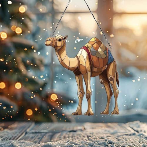 Image of Camel Acrylic Ornament Gift for Camel Lovers Christmas Hanging Decor