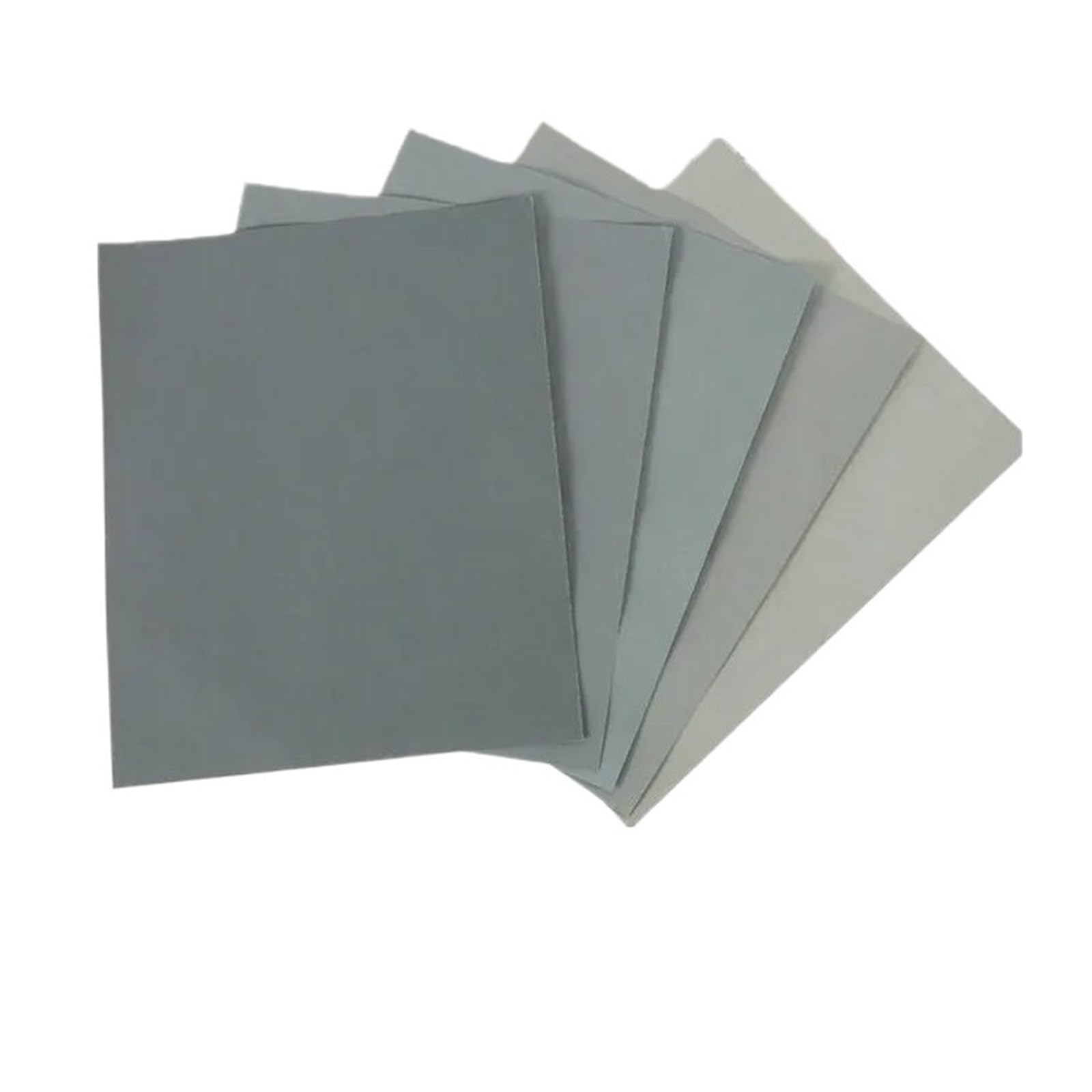 Papel de Lija, Paquete 5 Hojas Papel al Agua, Grano Suave 2000, 2500, 3000, 5000 y 7000, for Uso en seco húmedo, 23 x 9,3 cm