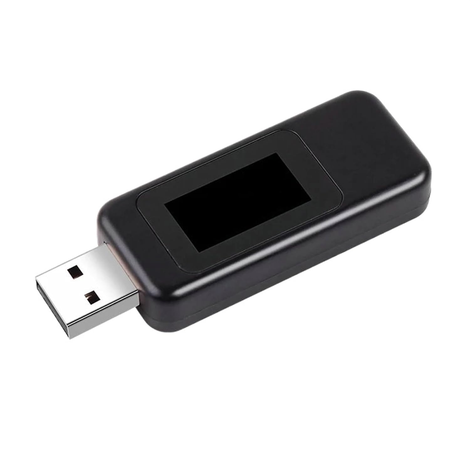 10 in 1 DC USB Tester Current 4-30V Voltage Meter Ammeter Digital Monitor Cut-Off Power Indicator Bank Charger(Black)