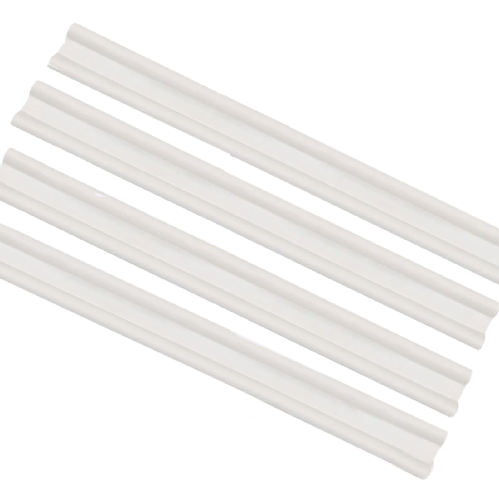 Paraspifferi per Porte Riempitivo per spazi sotto la porta insonorizzato 5 4 3 2 1 confezione, Tappi antispiffero per porta anteriore a taglio libero per la parte inferiore delle porte(White,4 pcs)