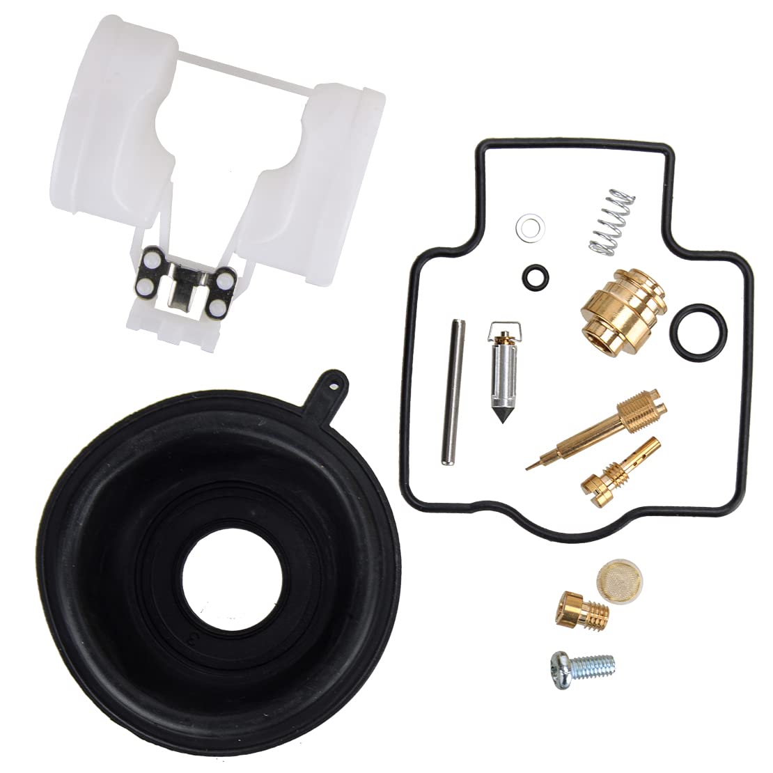 Amazon | 4セットキャブレター修理プランジャーダイアフラムフロート