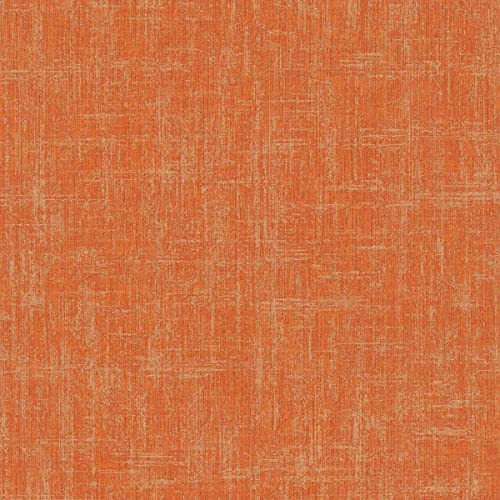 A.S. Création Papel pintado para dormitorio (10,05 x 0,53 m), color naranja y dorado