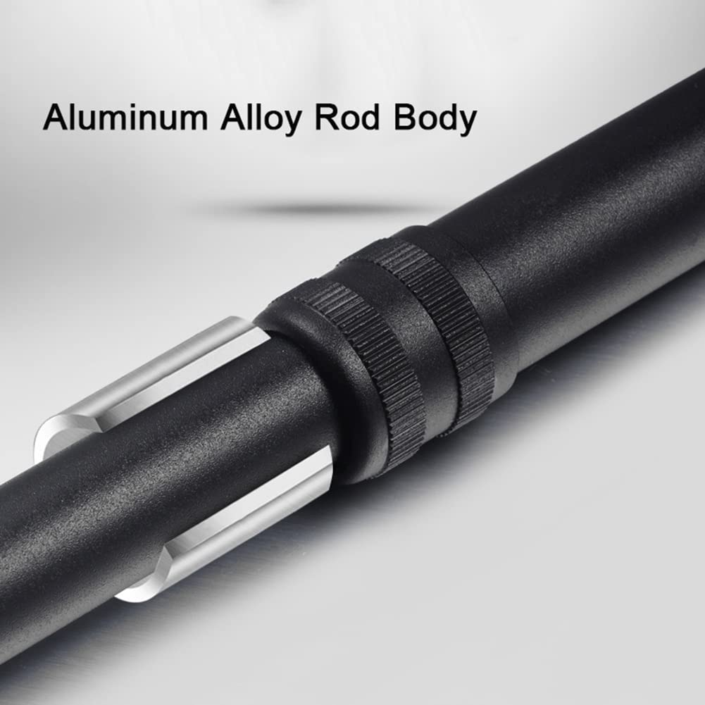 Ligeras Muleta Plegables para Hombres Mujeres,Regulables en Altura,Muleta de Codo Portátil con Agarres de Madera Ergonómicos y Construcción de Aluminio Fuerte(Soporta Hasta 200kg) ( Color : Zwart )