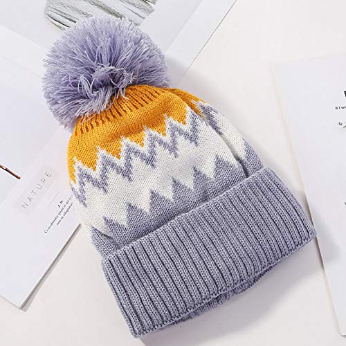 Bonnet tricoté femme pour le ski et chapeau d'hiver chaud doublé