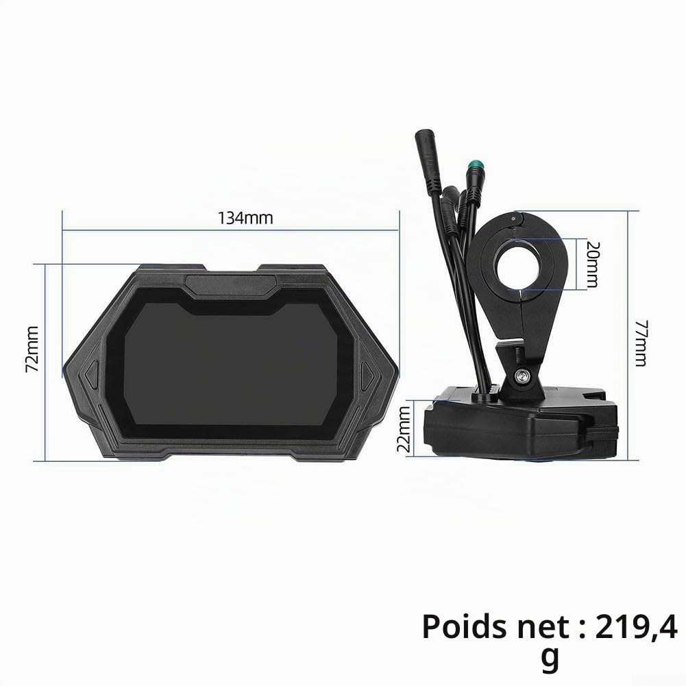 SPORTARC Tableau de bord LCD pour scooter électrique, panneau de commande pour Kugoo G2 Pro/Max G2, 50Q8AN4DQO6P7T24AZ489YYME