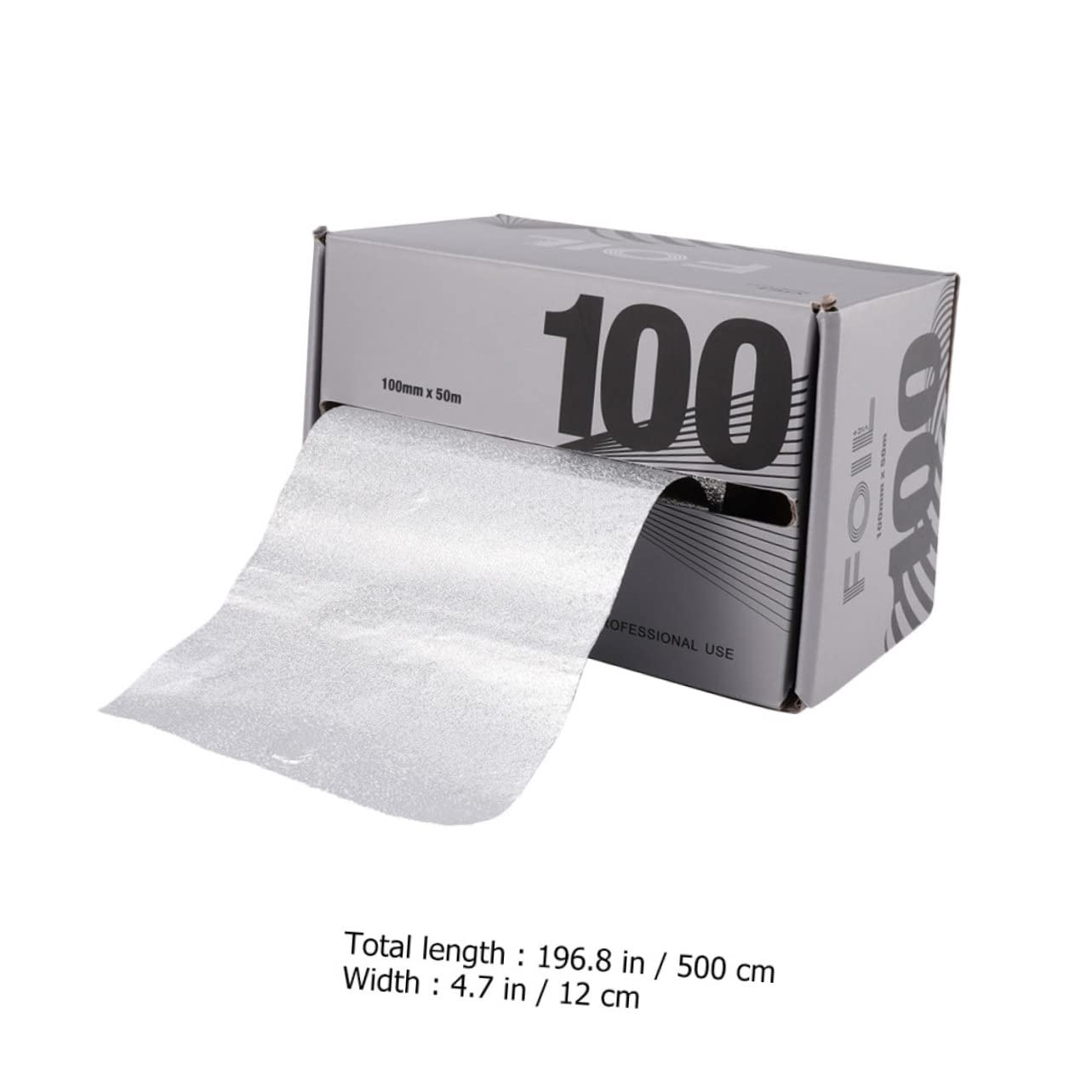 BESTYASH Hair Coloring Tin Foil 120mmx50m Salon Home Use Perm Bleaching Tool Durable Hairdressing Supplies