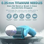 Under Eye & Face Derma Roller – Vitalysse 0.25mm Titanium Microneedling Tool for Dark Circles, Puffy Eyes, Fine Lines– CE & RoHS Certified, Replaceable Head - Safe for Delicate Skin - Image 3