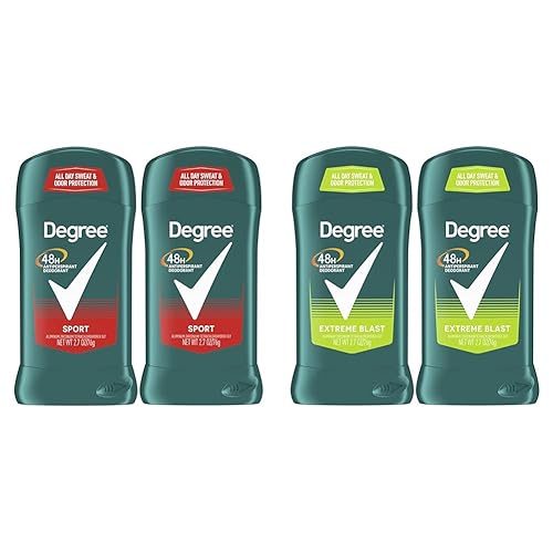 Degree Men Original and Extreme Blast - Desodorante antitranspirante doble, 48 horas de protección contra el sudor y el olor, 2.7 onzas