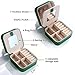 Parima Gifts for Grandkids Her - Trendy Travel Jewelry Case - Green Travel Jewelry Box | Birthday Gifts for Women Mom Gifts for Women - Letter A, Green