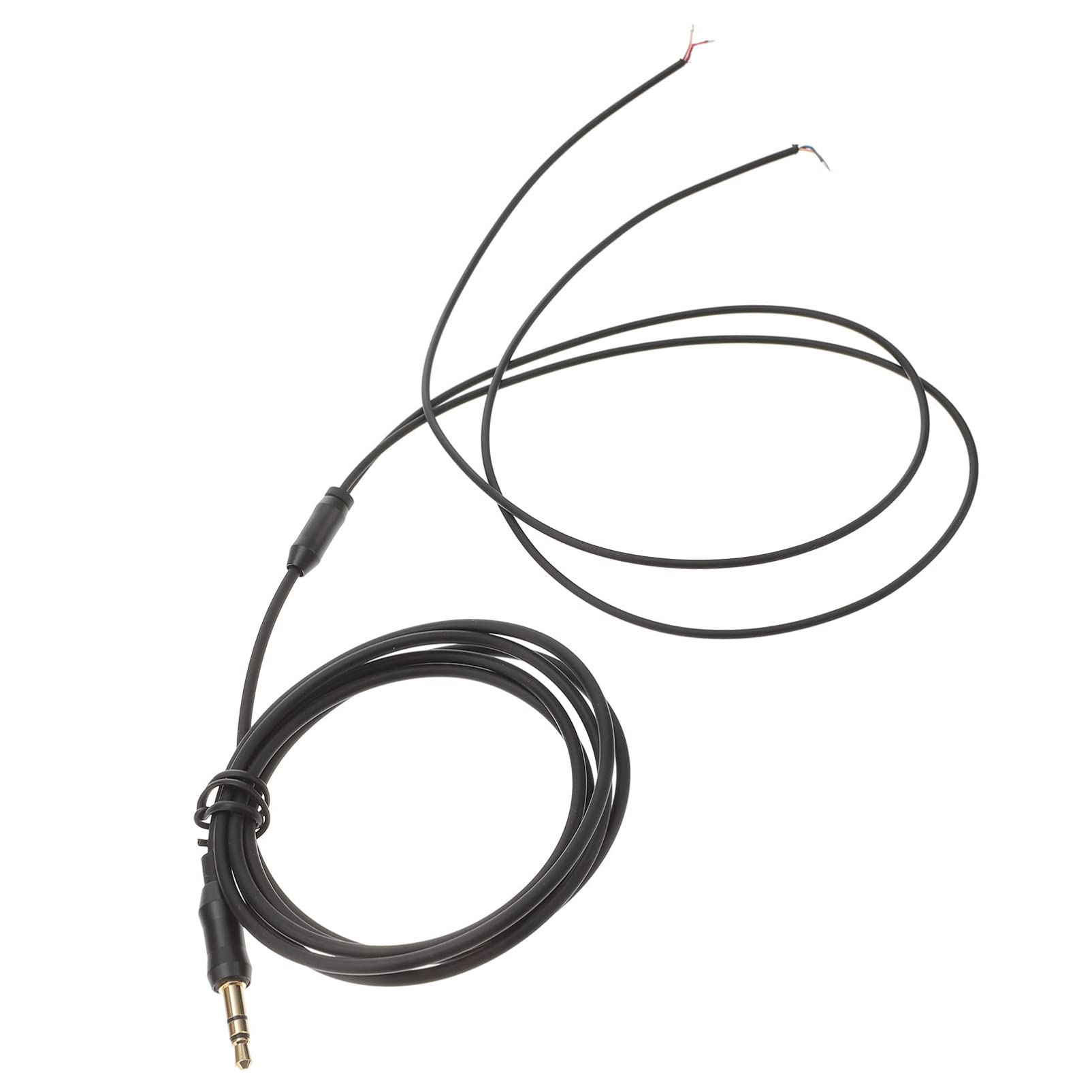 3.5mm to Bare Wire Stereo, 1.5m Right Angle Male Connector to Open End, Audio Cable for Speaker and Headphone Cable
