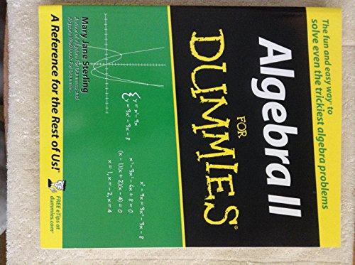 Algebra II for Dummies view 2
