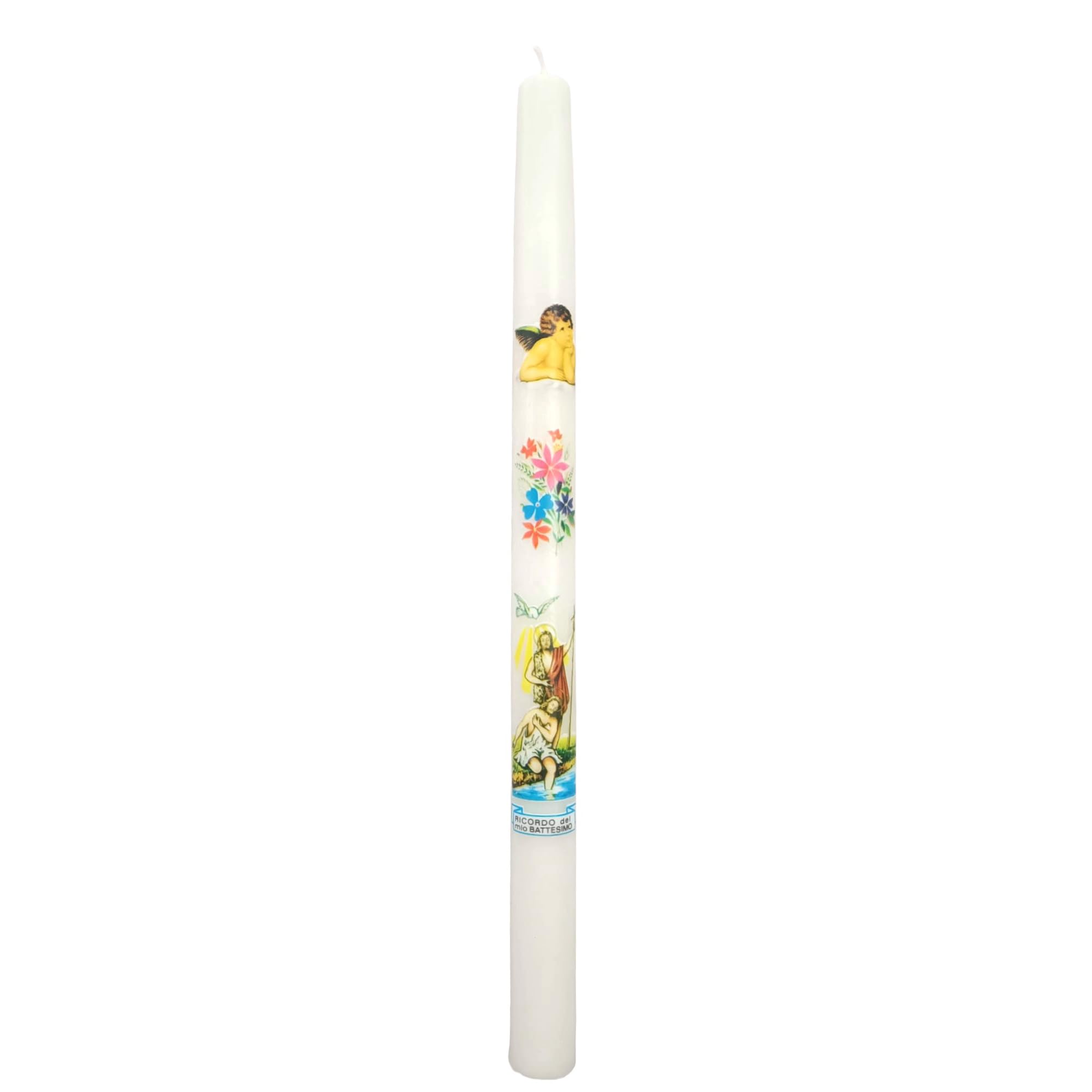Candele Battesimo Confezione da 10 con 1 Vestina Battesimale 20X30 Antica Cereria Serventi